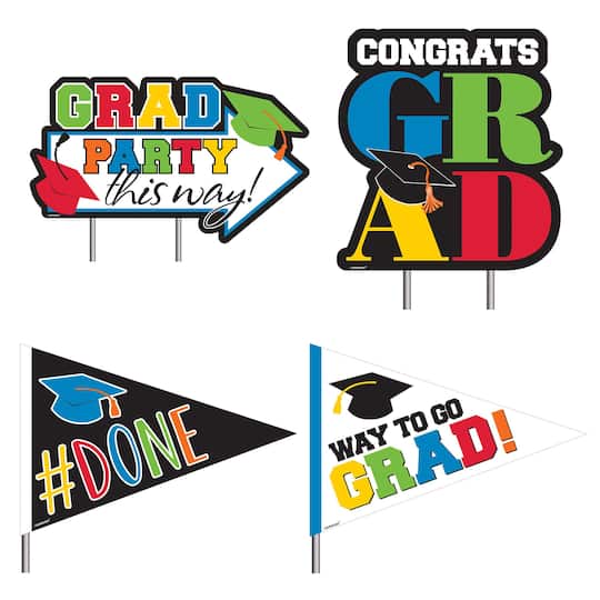 Congrats Graduation Yard Stakes, 8ct.
